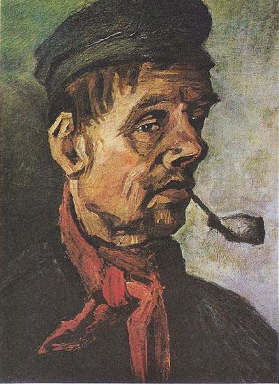  Head of a peasant with a clay-pipe